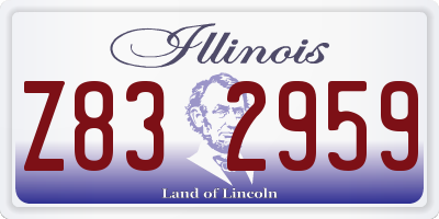 IL license plate Z832959