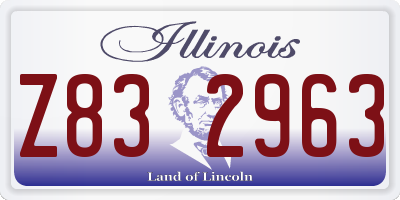 IL license plate Z832963