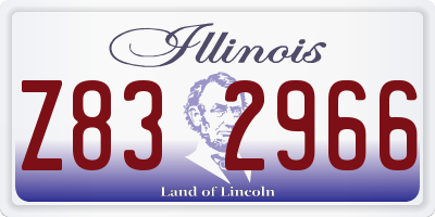 IL license plate Z832966