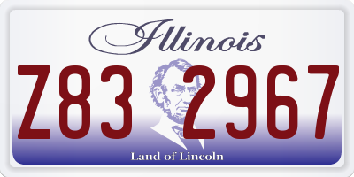 IL license plate Z832967