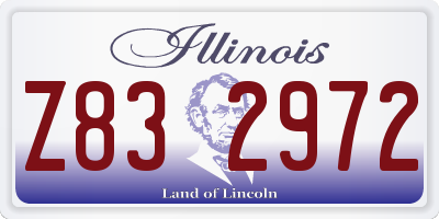 IL license plate Z832972