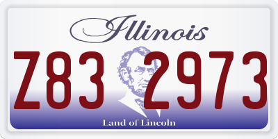 IL license plate Z832973