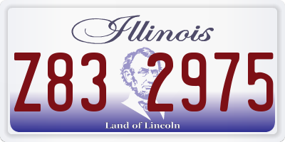 IL license plate Z832975