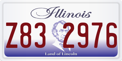 IL license plate Z832976