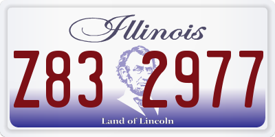 IL license plate Z832977
