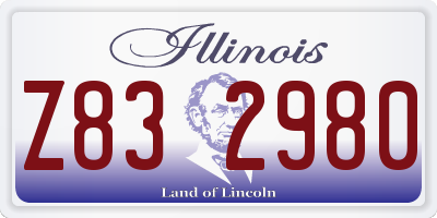 IL license plate Z832980