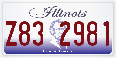 IL license plate Z832981