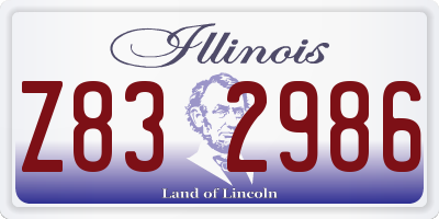 IL license plate Z832986