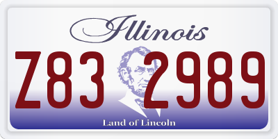 IL license plate Z832989