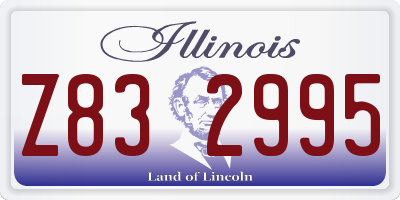 IL license plate Z832995