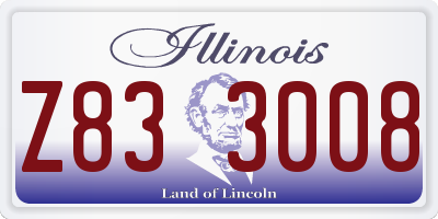 IL license plate Z833008