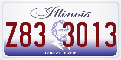 IL license plate Z833013