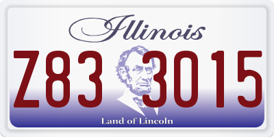 IL license plate Z833015