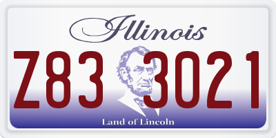 IL license plate Z833021