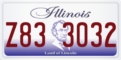 IL license plate Z833032