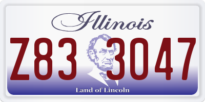 IL license plate Z833047