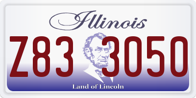 IL license plate Z833050