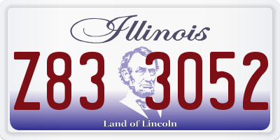 IL license plate Z833052