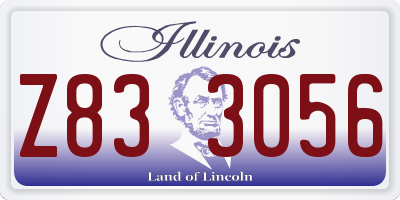 IL license plate Z833056