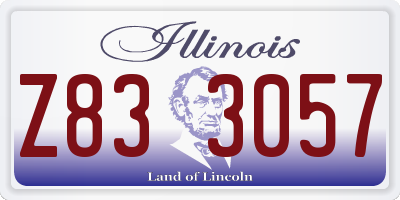 IL license plate Z833057