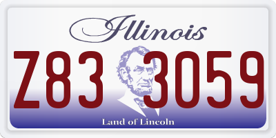 IL license plate Z833059