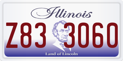 IL license plate Z833060