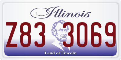IL license plate Z833069