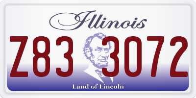 IL license plate Z833072