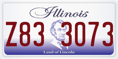 IL license plate Z833073