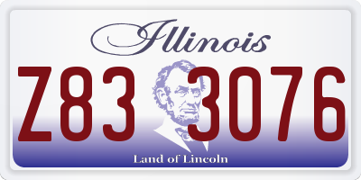 IL license plate Z833076