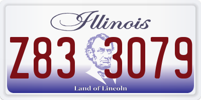 IL license plate Z833079