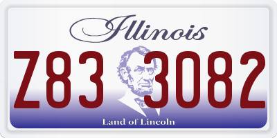 IL license plate Z833082