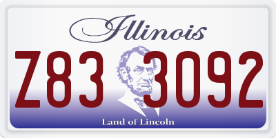 IL license plate Z833092