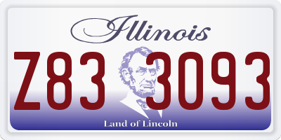 IL license plate Z833093