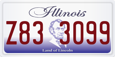 IL license plate Z833099