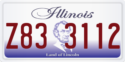 IL license plate Z833112