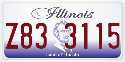 IL license plate Z833115