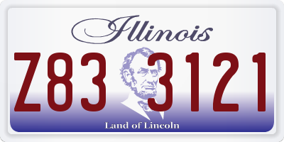 IL license plate Z833121