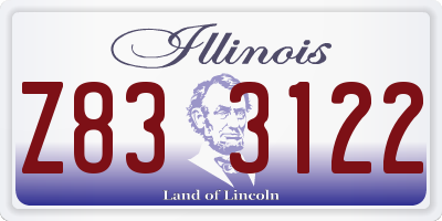 IL license plate Z833122