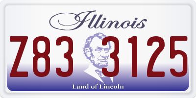 IL license plate Z833125