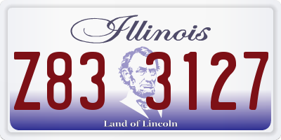 IL license plate Z833127