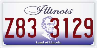IL license plate Z833129