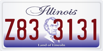 IL license plate Z833131