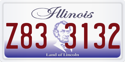 IL license plate Z833132