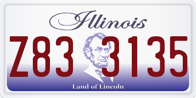 IL license plate Z833135