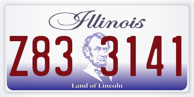IL license plate Z833141