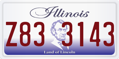 IL license plate Z833143