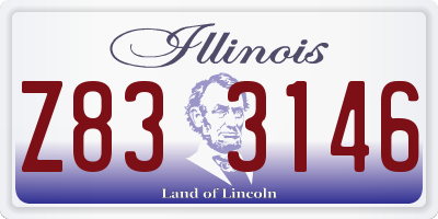 IL license plate Z833146
