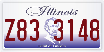 IL license plate Z833148