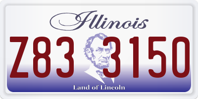 IL license plate Z833150